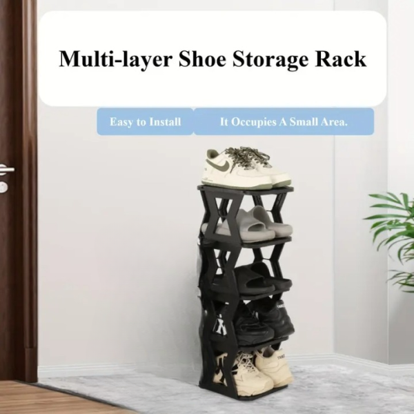 Shoe Rack High Quality – Unique X Shaped Shoe Rack 5 Floors – 5 Tier Shoe Rack – Without Bo